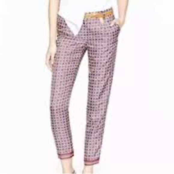 Jcrew Collection Silk Medallion Pants 12